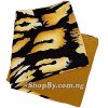 Tiger black and grown plain and pattern