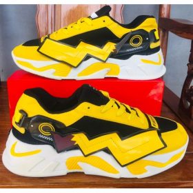 Men's Fashionable Sneakers yellow and white shopby online mall