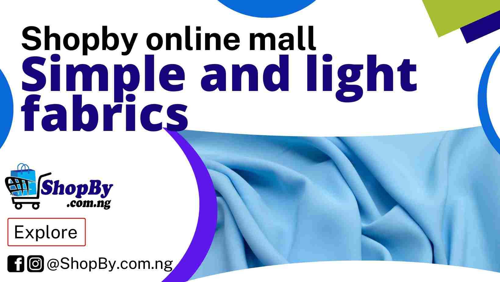 Shopby online mall simple and light fabrics