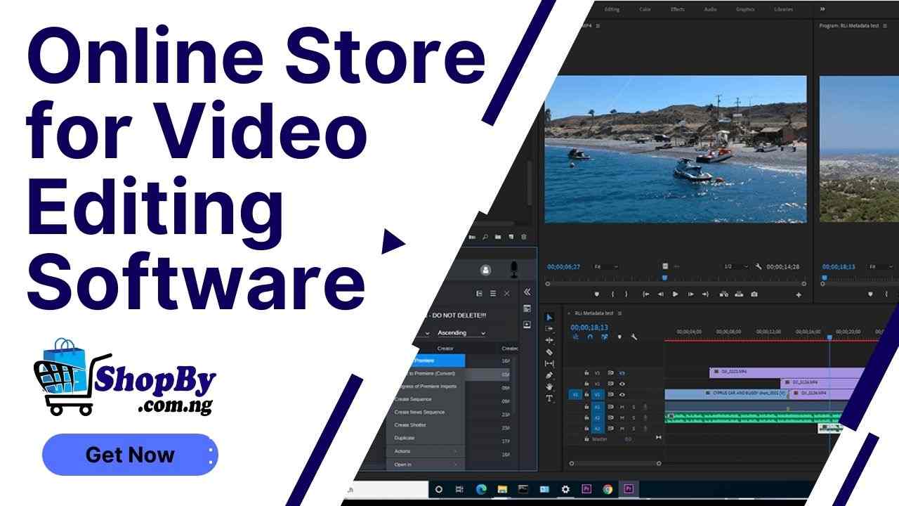 Online Store for Video Editing Software
